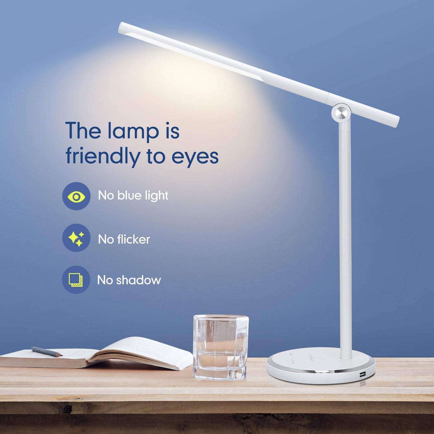 LED-Flexleuchte 8 W Weiß 8 W Touch&Stepless Dimming mit USB-Ladegerät