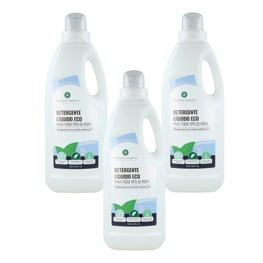 Pack 3xLiquide Lessive ECO Parfum naturel des vêtements propres Planet Garden 1,5 Litres