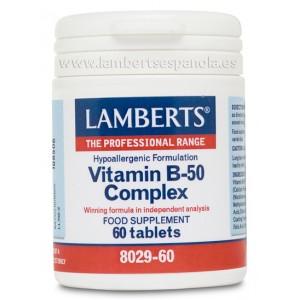 Complexe de vitamines B-50 Lamberts, 60 comprimés
