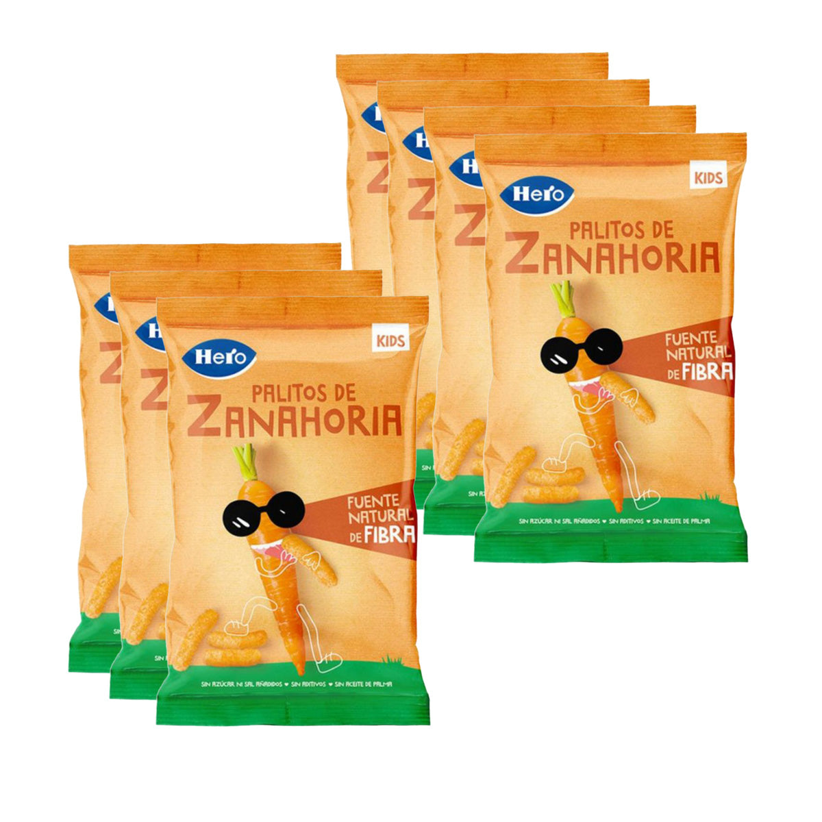 Zestaw 7x paluszki marchewkowe 30 g-Hero Kids