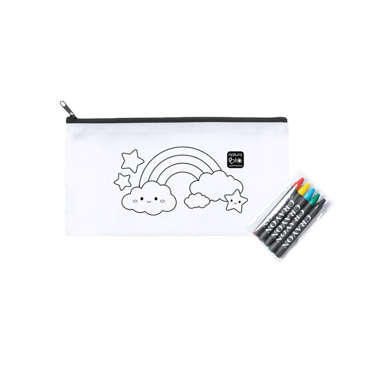 Children's oral care pack with colouring case