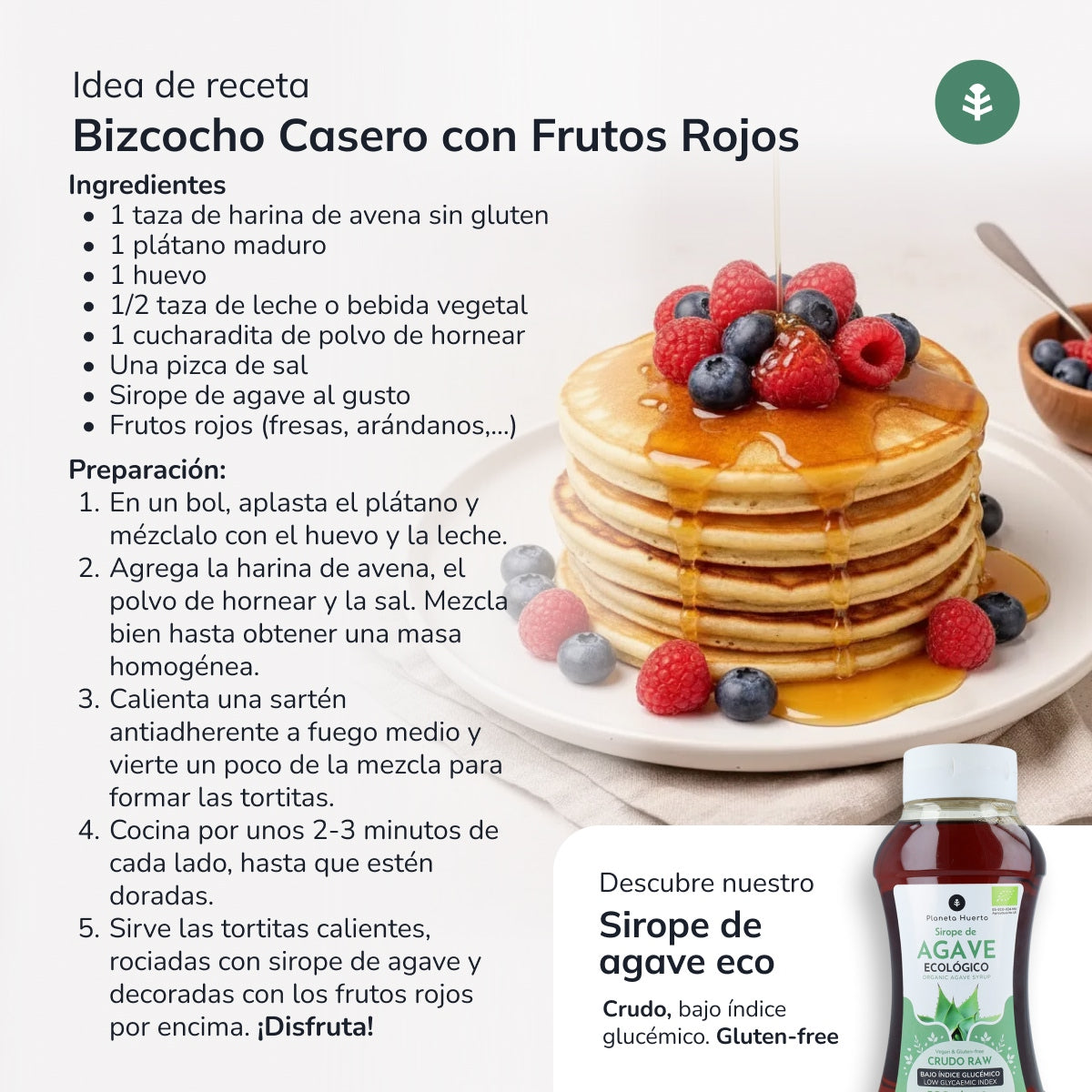 Pack of 2x ECO Gluten-Free Oat Flour Planeta Huerto