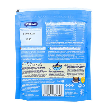 Mélange pour pancakes à l'avoine complète et aux myrtilles ECO Smileat 125 g