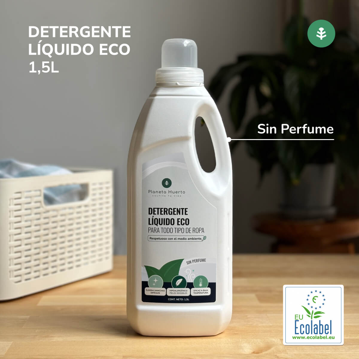 Confezione 3xDetersivo liquido per bucato ECO non profumato Planet Orchard 1,5 litri