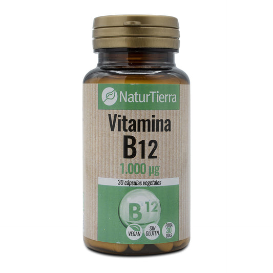Vitamine B12, 30 plantaardige capsules. NaturTierra