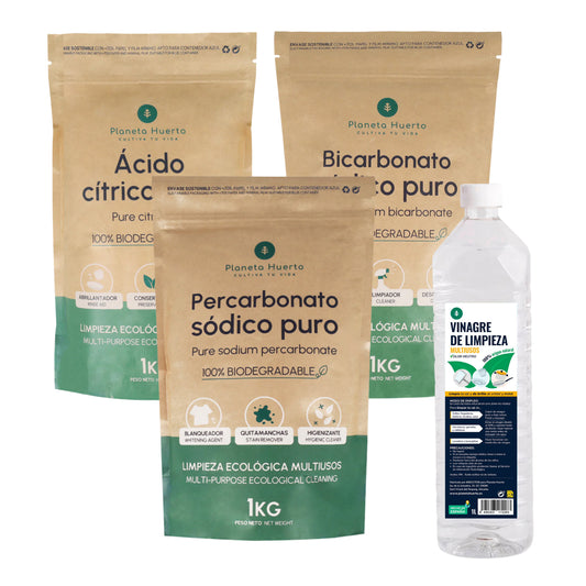 Pacchetto di pulizia sostenibile Planeta Huerto