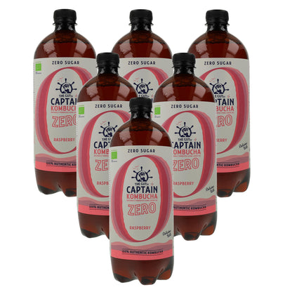 Confezione da 6 Kombucha Zero Lampone Bio 1 L