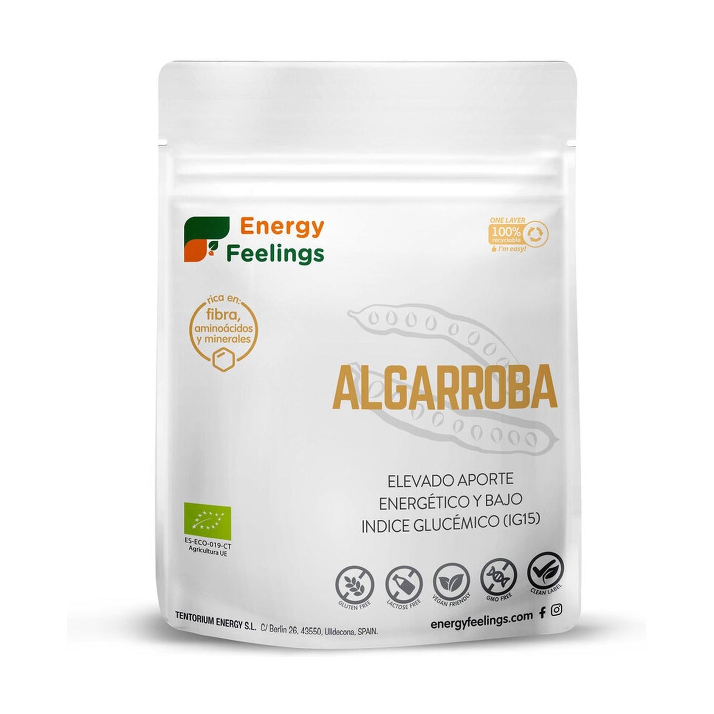 Algarroba en polvo Energy Feelings 1 kg