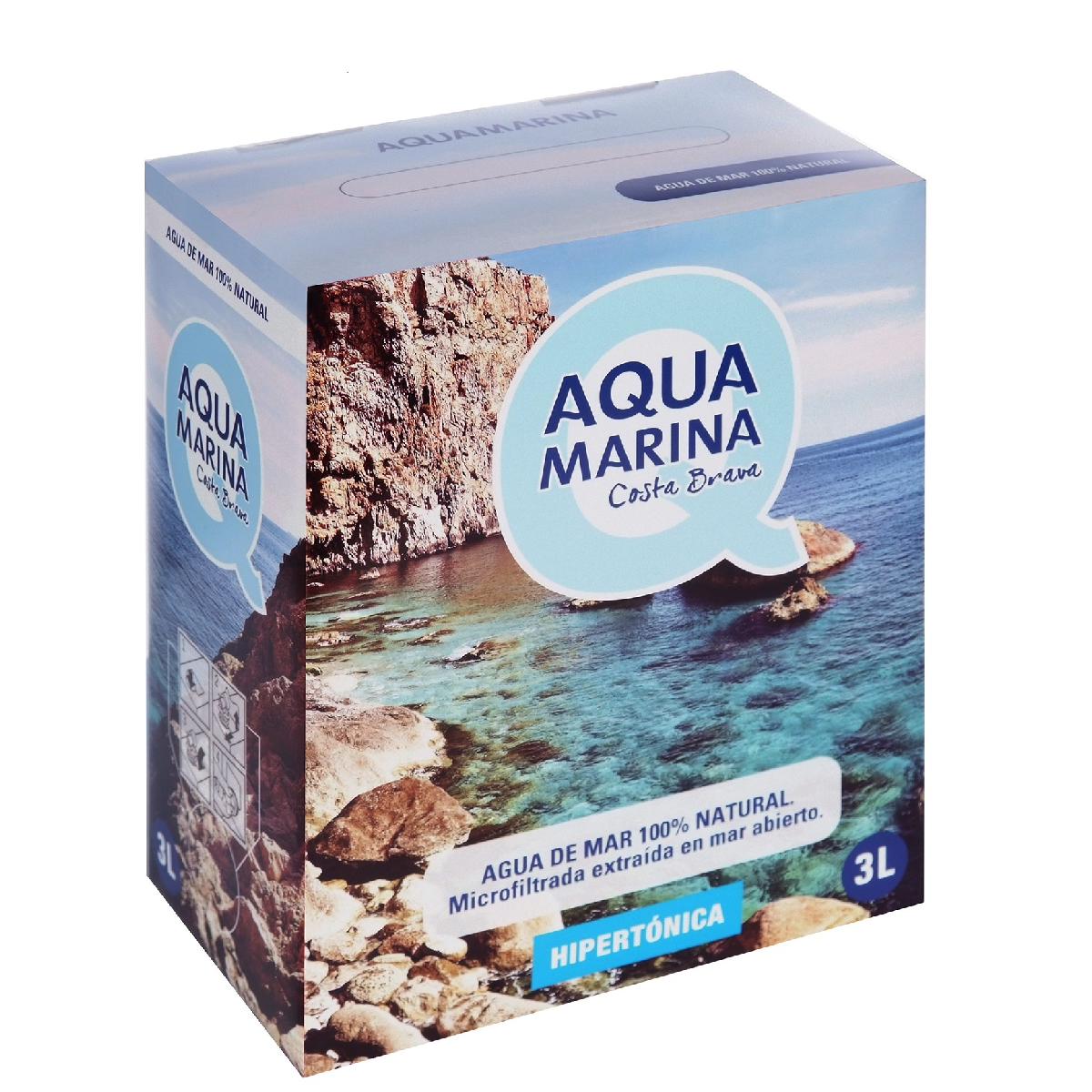 Acqua di mare ipertonica B&B Aquamarina 3 L.