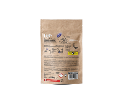 Pack 2 x Nettoyant pour sols ECO pH neutre doypack Flopp 20 capsules