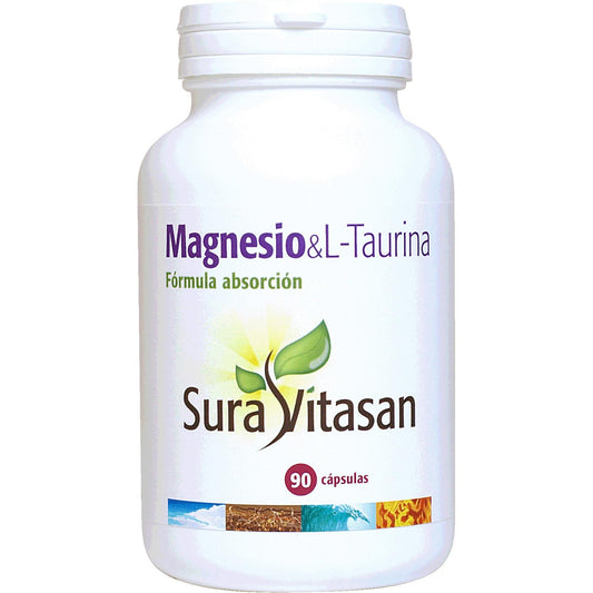 Magnesium L Taurine 90 capsules Sura Vitasan