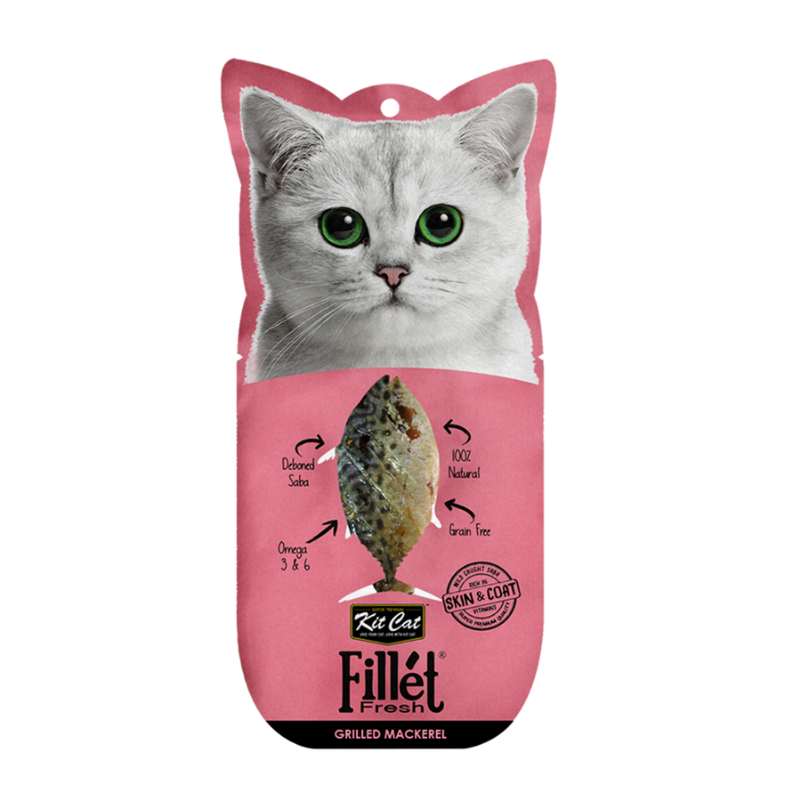 Kit Cat FilletFresh – grillowana makrela 30 g Naturalna przekąska dla kotów