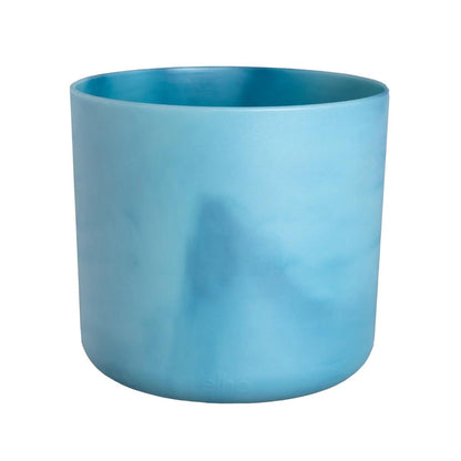 Pot de fleurs recyclé Ocean Round Elho bleu atlantique 22 cm