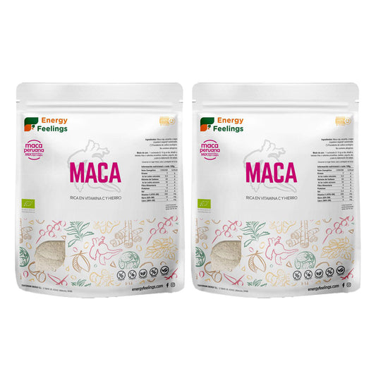 Pack of 2x Energy Feelings organic maca powder 1 kg