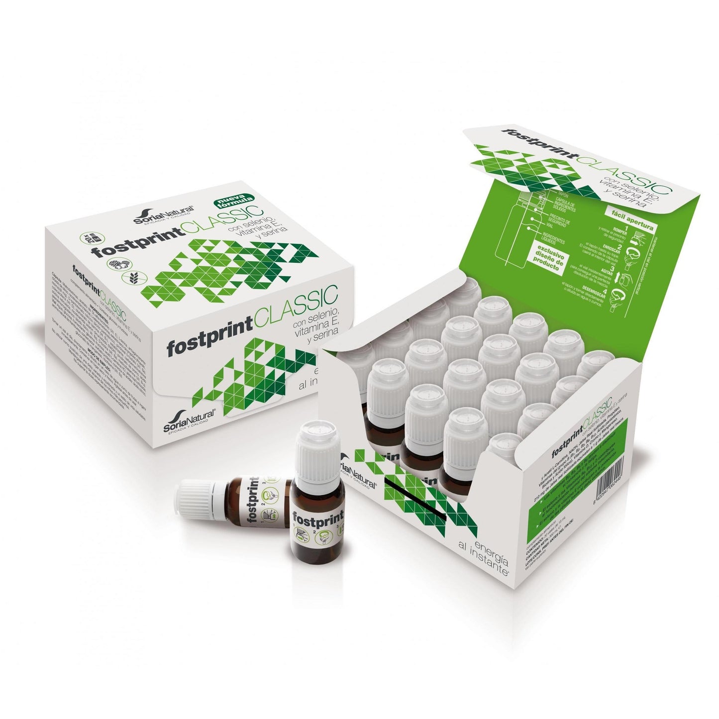 Fost Print Classic van Soria Natural, 20 flesjes van elk 15 ml.