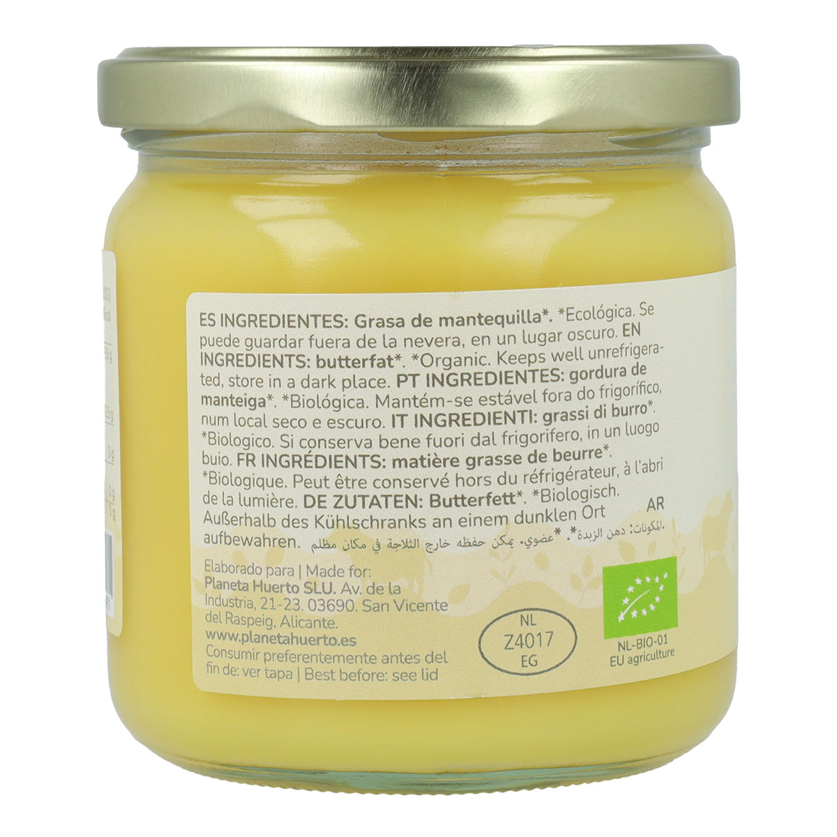 Beurre clarifié Ghee BIO Planeta Huerto 300 g