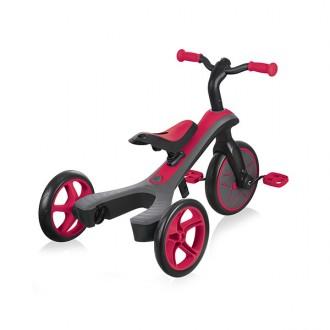 Wandelbares Dreirad Trike Explorer 2 in 1 rot