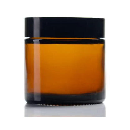 Szklany słoik bursztynowy, 60 ml. Camassia