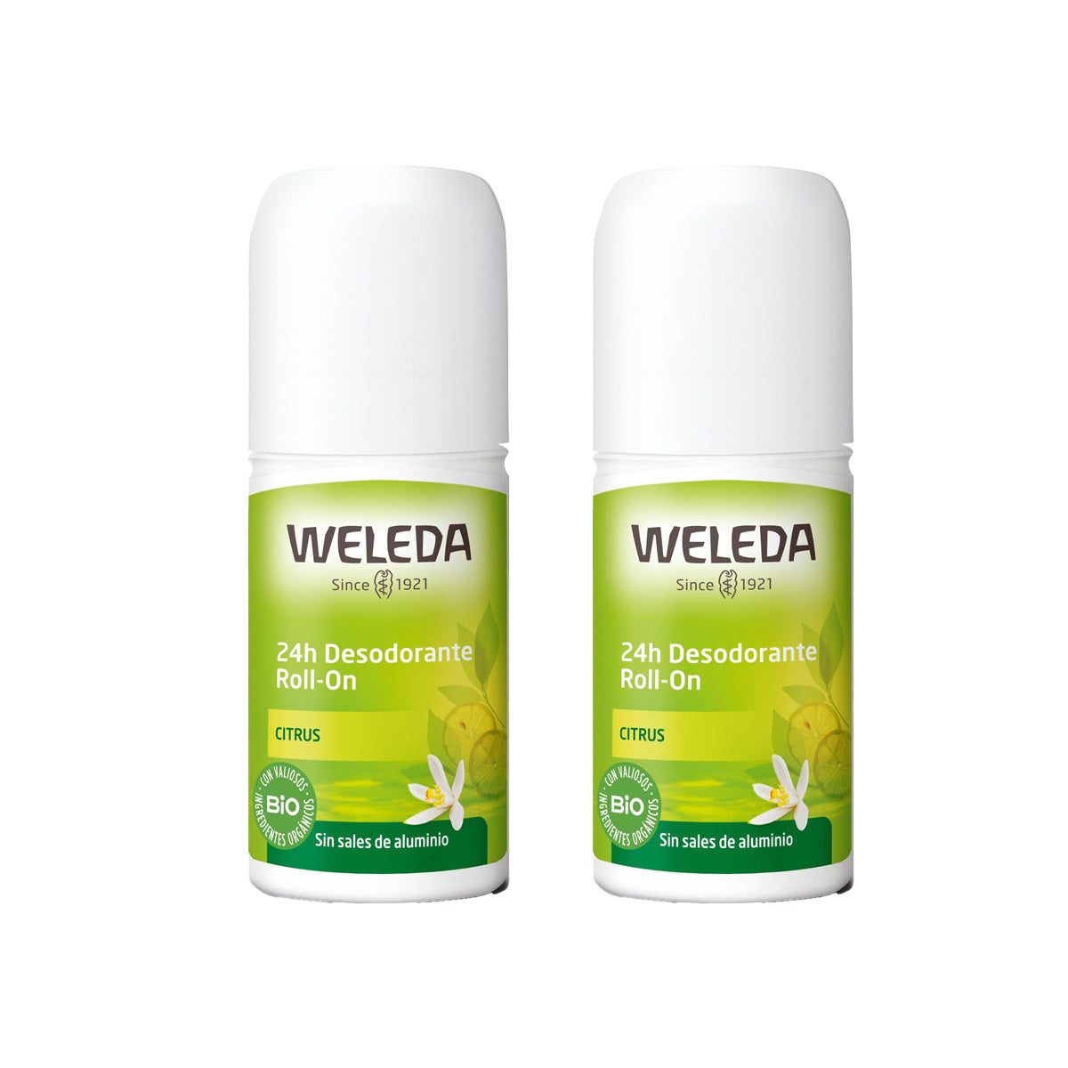 Zestaw 2x dezodorant w kulce Citrus Weleda 50 ml