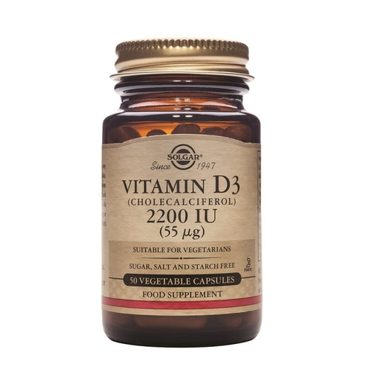 Vitamin D3 2200 IU 50 Vegetable Capsules