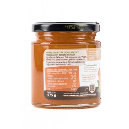 Confiture de potiron et d'orange BIO Tierra Madre 275 g