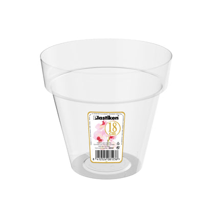 Transparante orchideeënpot Tes ⌀18