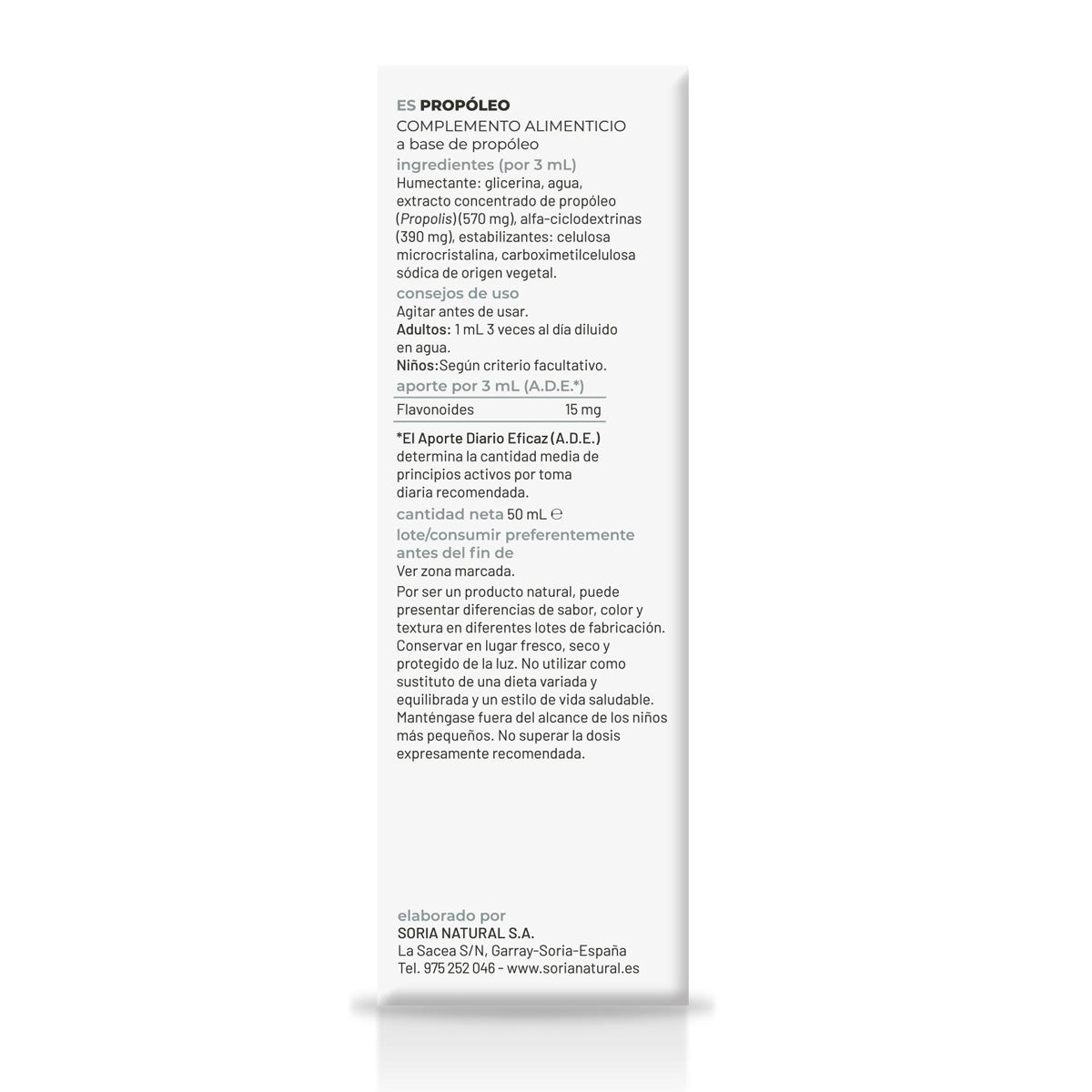 Zestaw 2 x Wyciąg z propolisu S. XXI Soria Natural, 50 ml