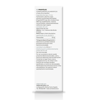 Confezione da 3 estratti di propoli XXI Soria Natural 50 ml