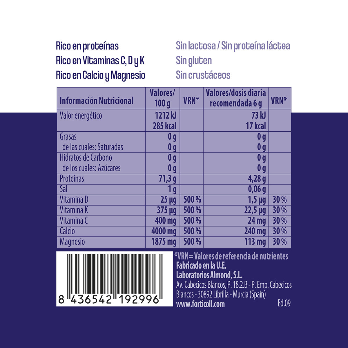 Forticoll marint kollagen, 180 tabletter