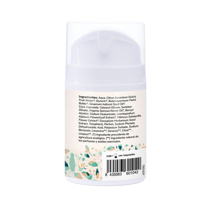 Crema hidratante facial Argán y algodón Planeta Huerto 50 ml