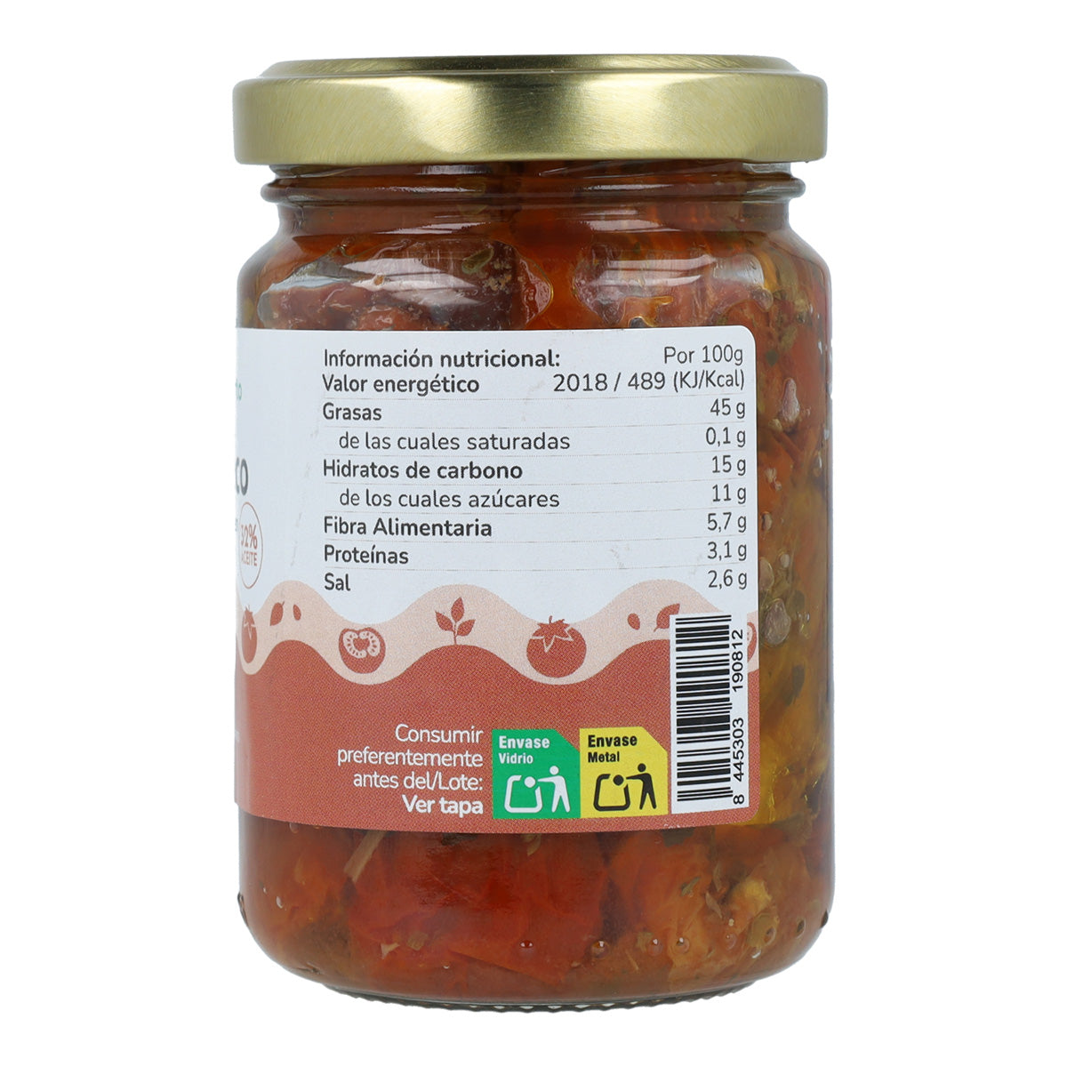 Tomate seco en aceite de oliva virgen extra ECO Planeta Huerto 155 g