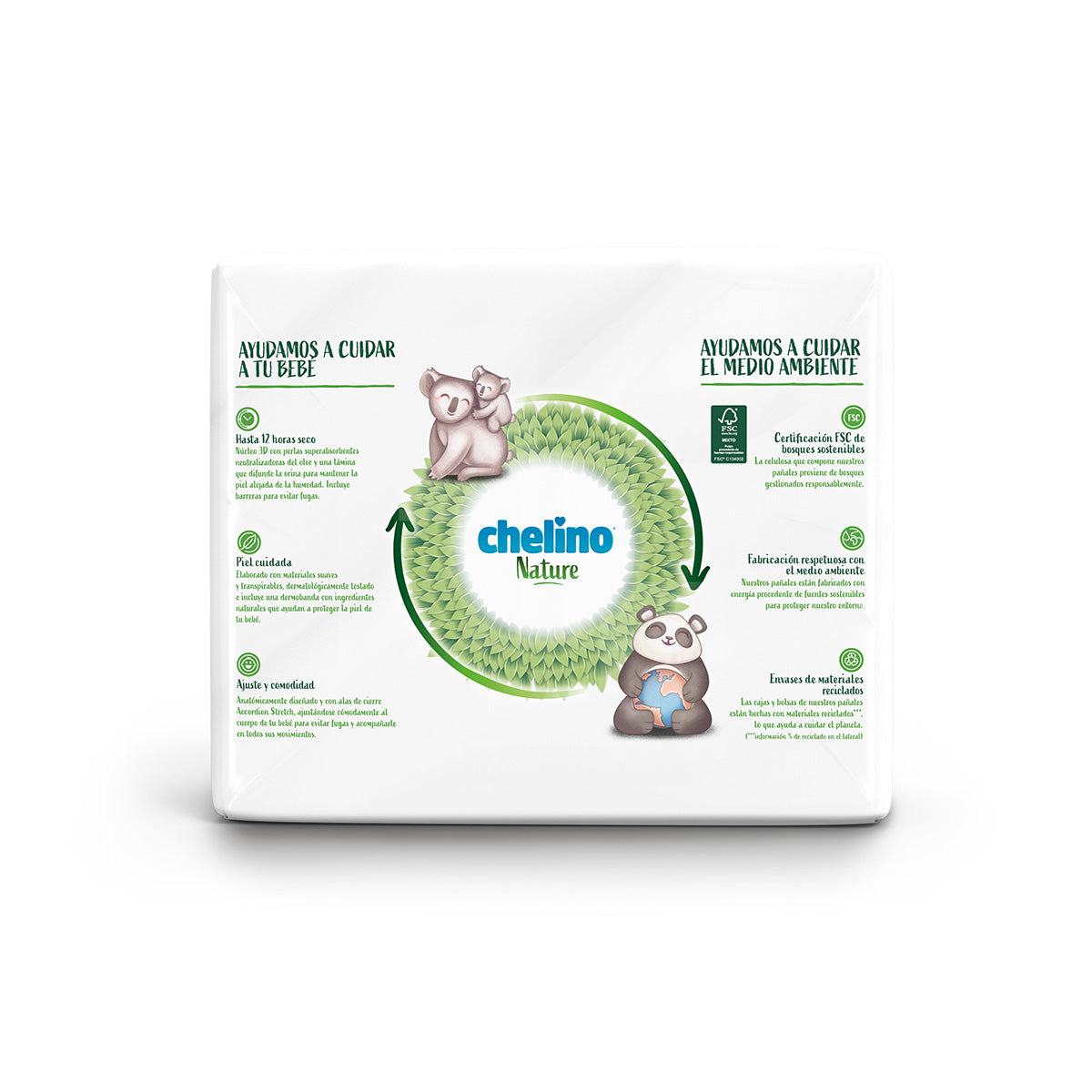 Zestaw 6x pieluchy T6 17-28 kg Chelino Nature 27 szt.