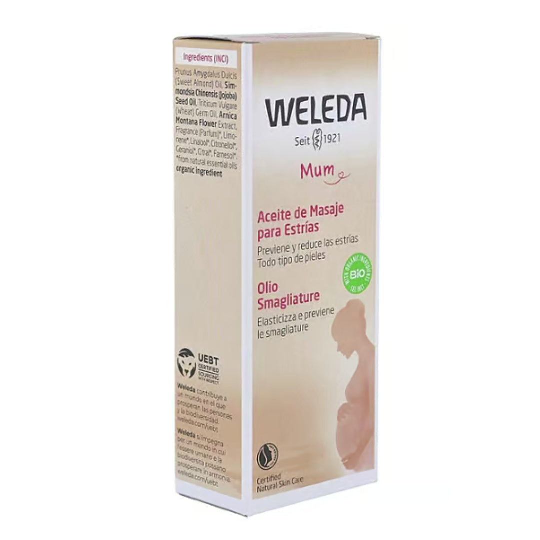 Massageolja mot bristningar Weleda 100 ml