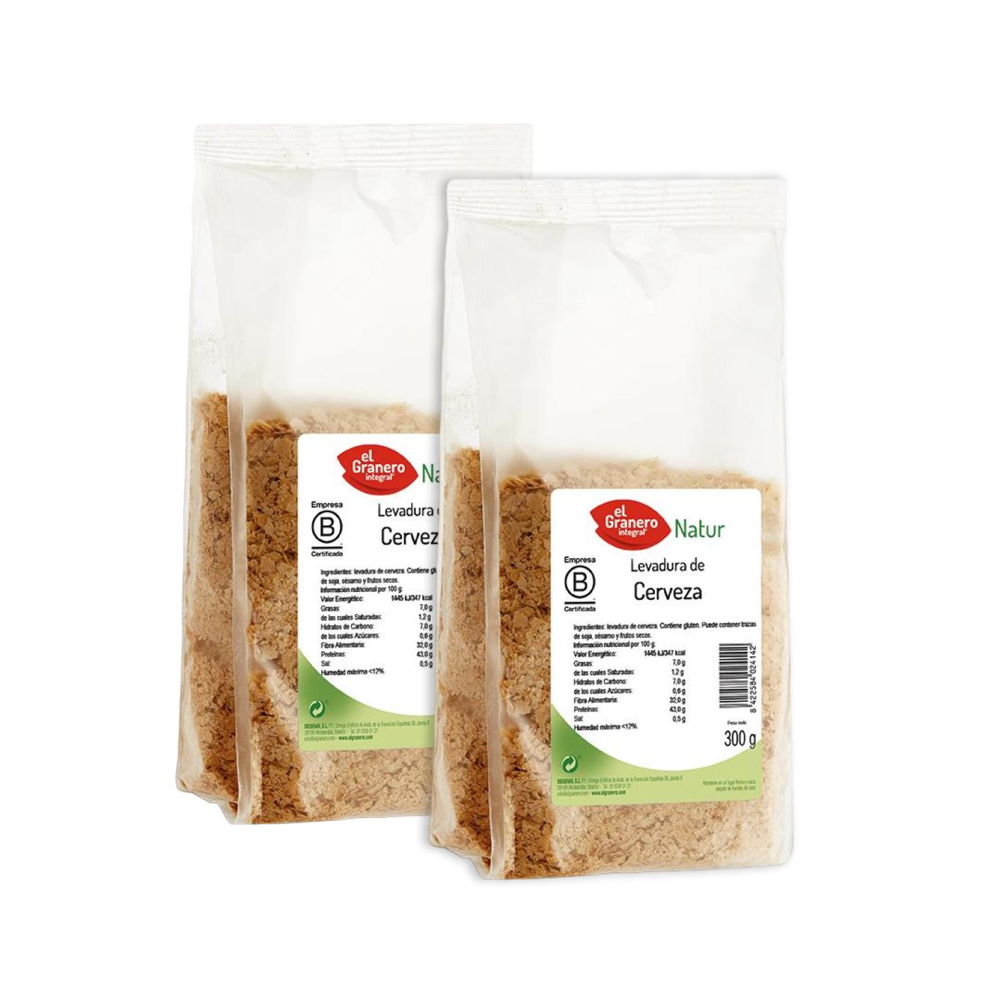 Confezione da 2 lieviti di birra El Granero 300 g
