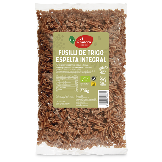 Bio-Fusilli aus Dinkelvollkorn El Granero 500 g