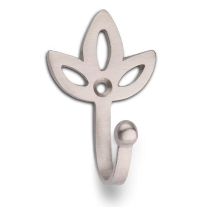 Kleiderbügel aus Messing Tulpe, satiniertes Messing