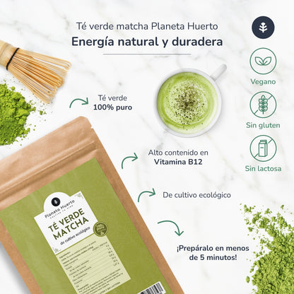 Matcha-tepulver ECO Planeta Huerto 500 g