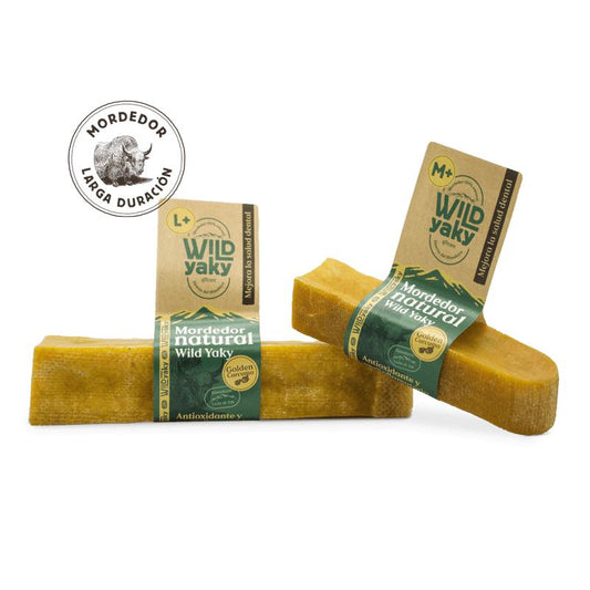 Mordant Wild Yaky Golden Barrette au lait de yak de l'Himalaya et au curcuma Wild Balance 1 unité L+