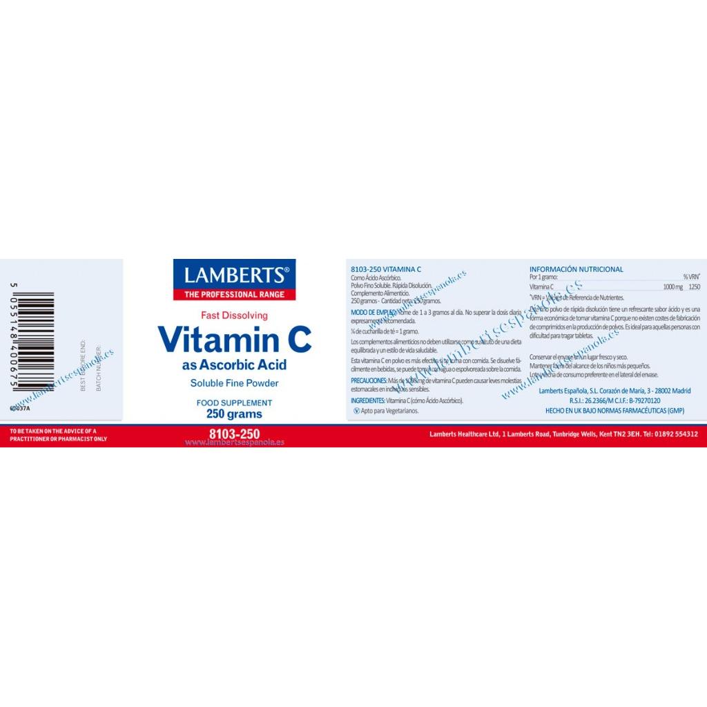 Askorbinsyra, 250 mg, Lamberts