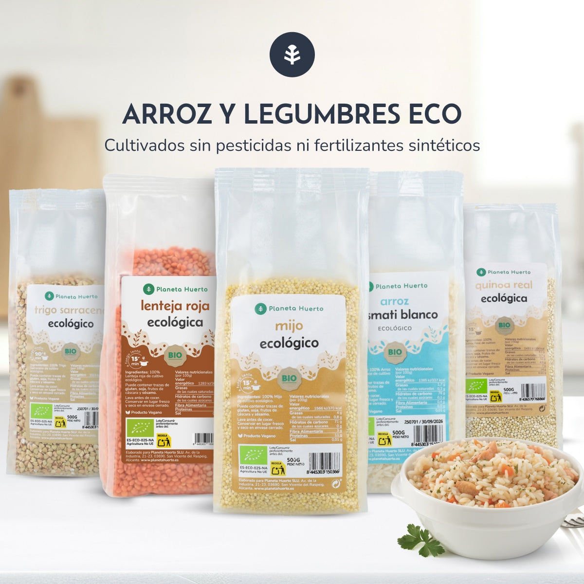 Pack 2x Real Quinoa ECO Planeta Huerto 500 g