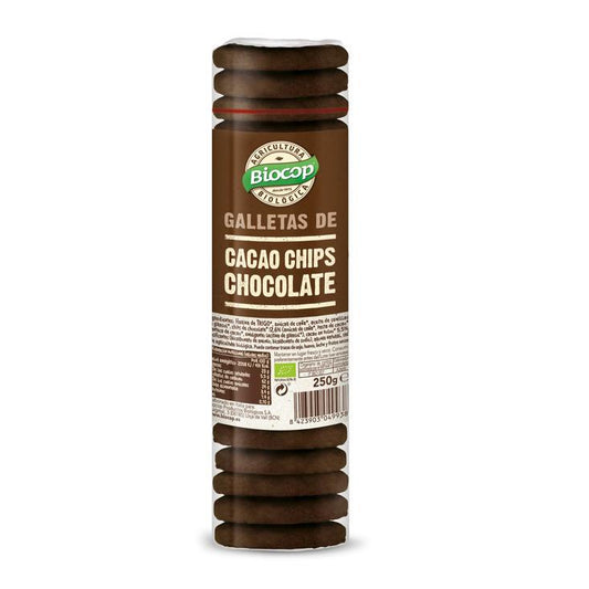 Biscuits au cacao et pépites de chocolat Bio Biocop 250 g