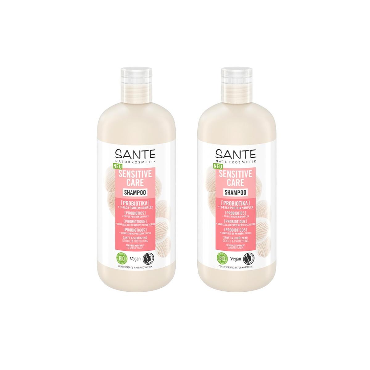 2er-Pack Sante Sensitive Probiotika-Pflegeshampoo 500 ml