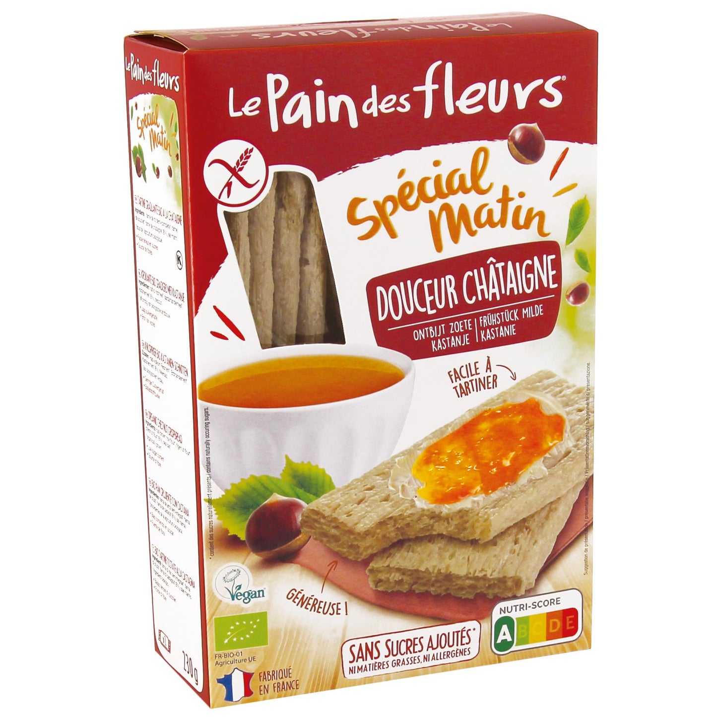 Le Pain des Flerus Special Matin Chestnut Crackers 230 g