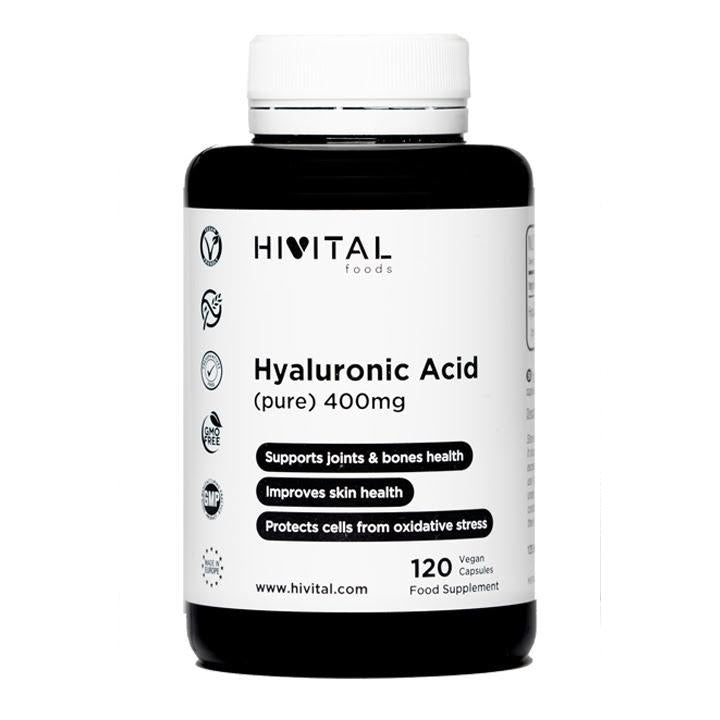 Hivital Pure Hyaluronic Acid 400 mg 120 vegan capsules - anti-wrinkle                               Anti-wrinkle