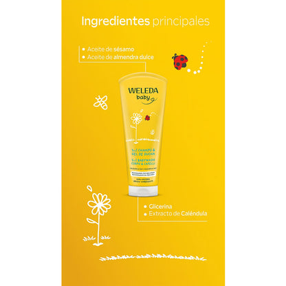 Weleda Shampoo e gel doccia per bambini alla calendula 200 ml