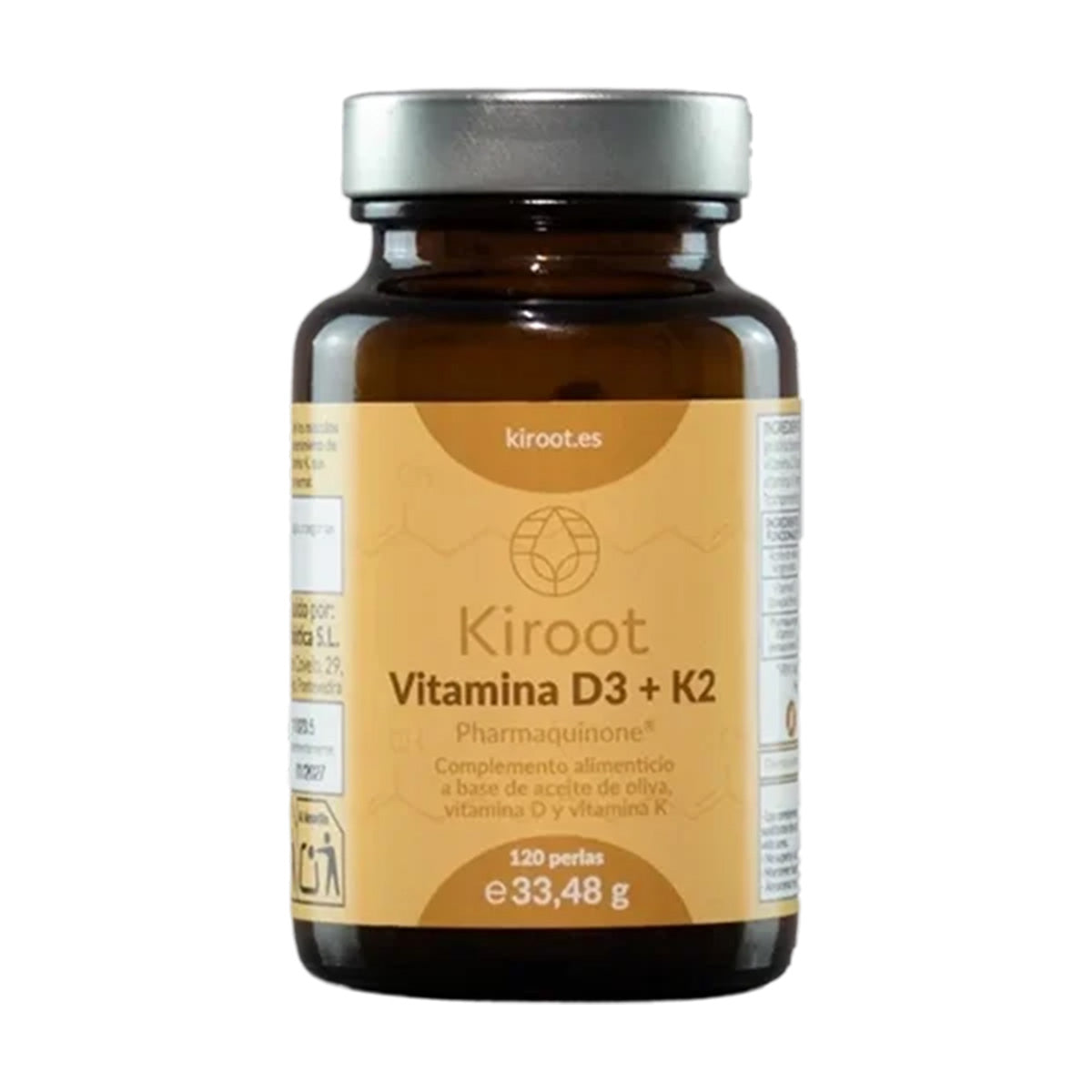 Vitamin D3+K2, Kiroot, 120 Kapseln