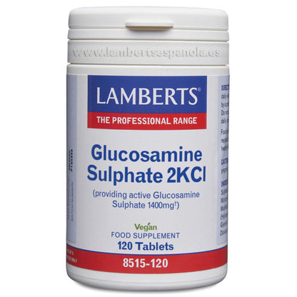 Sulfate de glucosamine 2KCl 1400 mg Lamberts 120 comprimés