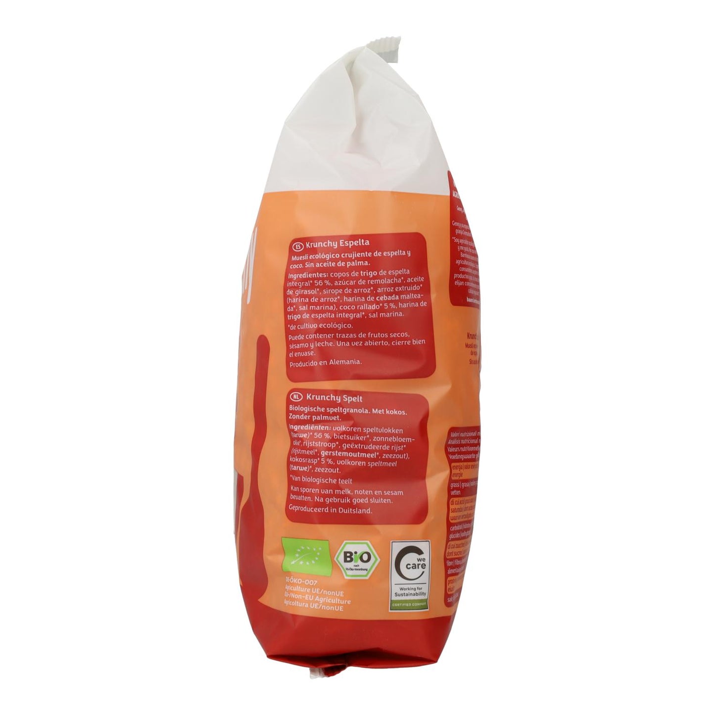 Krunchy muesli av ekologiskt speltvete och kokos Barnhouse 600 g