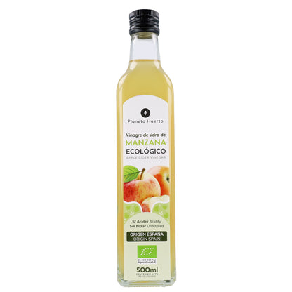 Pack of 3 x ECO Planeta Huerto Unfiltered Apple Cider Vinegar 500 ml