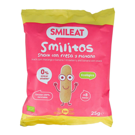 Smilitos Strawberry and Banana ECO Smileat Worms 25 g